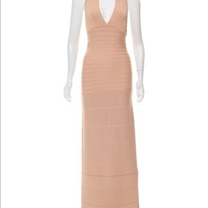 ⭐️Herve Leger Full Length Halter Dress-Pristine⭐️
